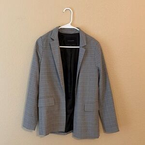 Banana Republic Classic Gray Plaid Blazer